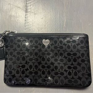 Coach Black Wristlet